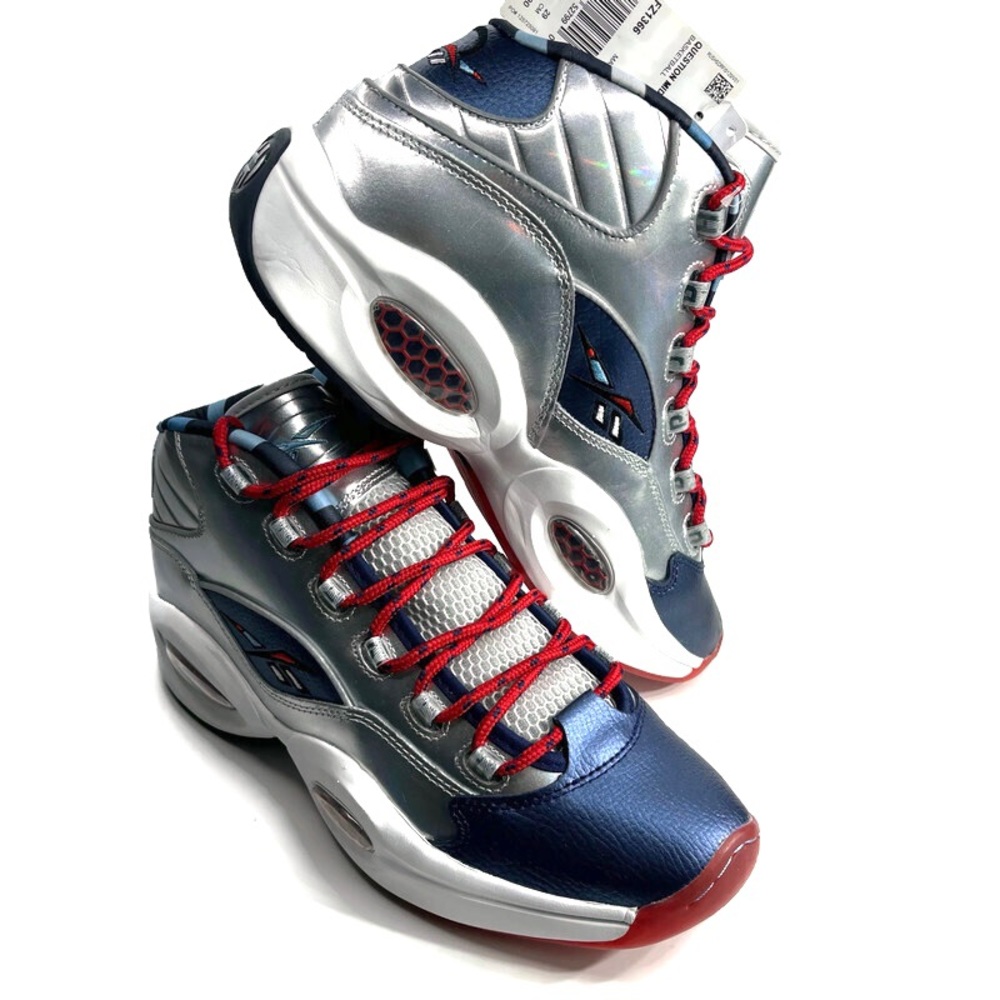 Reebok Question Mid Iverson x Harden Silver Size 11